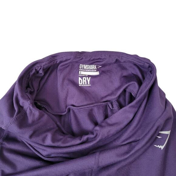 Gymshark Grape Purple Dry Moisture Management Mid Rise Leggings Size S - Picture 6 of 9